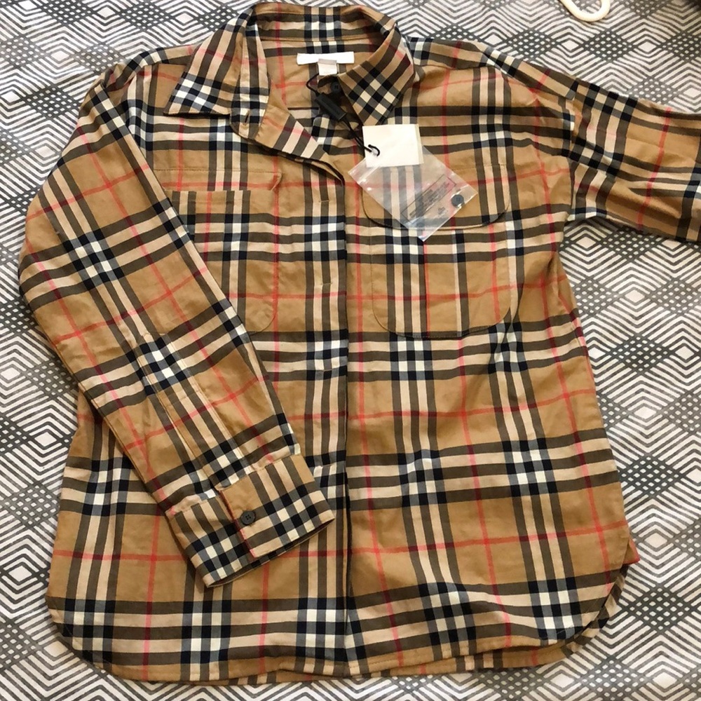 Boys burberry shirt